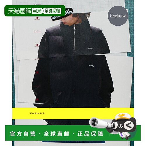 1h可退 日本直邮FARAH×URBAN RESEARCH 男士尼龙羽绒背心 UM46M1