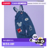 宽松牛仔连体裤 1h可退 日本直邮BREEZE儿童迪士尼角色背带裤 双口
