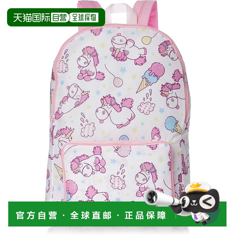 【日本直邮】丸真 小黄人独角兽糖果儿童轻量减负双肩包上学远足