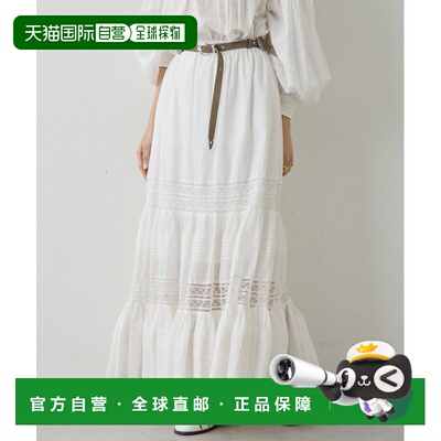 日本直邮Whim Gazette 女装 棉质褶皱长裙 WGS1061201A0001