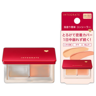 日潮跑腿INTEGRATE完美意境 Melty Fit 遮瑕膏4g黄米色&橙米色