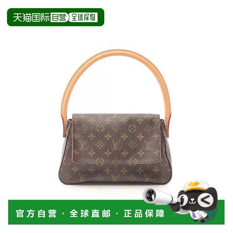 1h可退 日本直邮中古LV路易威登女包B级9新mini Looping迷你名媛