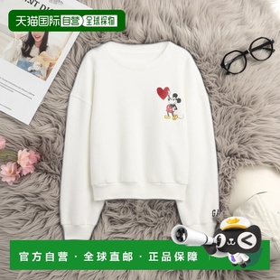 米奇爱心图案 迪士尼联名 宽松螺纹下摆 日本直邮GAP儿童 1h可退