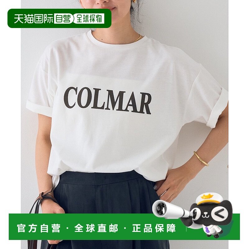 1h可退 日本直邮EMMA ROUGE VIF 女士COLMAR logo印花T恤 3151042