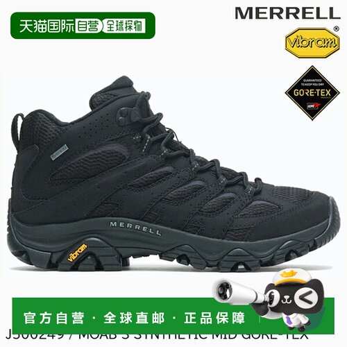 日本直邮MERRELL J500249 MOAB 3 SYNTHETIC MID GORE-TEX M'S 黑