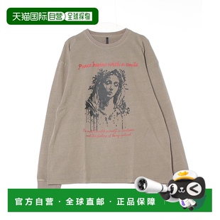 SEL224626H 日本直邮WESTSEA T恤 复古印花宽松长袖 SEL22 男女同款