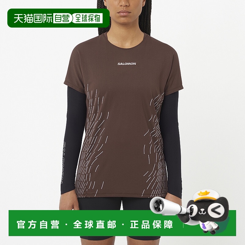 日本直邮SALOMON SENSE AERO GRAPHIC 女性半袖T恤 sense-aero-gr