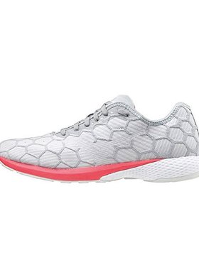 【日本直邮】Mizuno美津浓 跑鞋 女士 灰色x灰色x粉色 23cm 2E