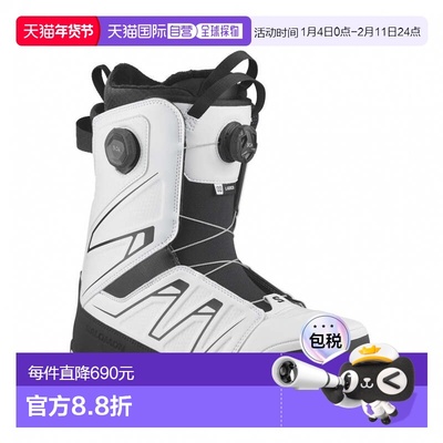 日本直邮Salomon LAUNCH BOA SJ BOA 男士滑雪板靴 L47537900 黑