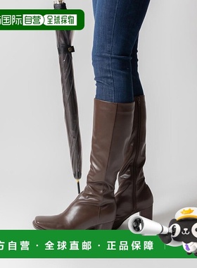 日本直邮RANDA 晴雨兼用弹力方头长靴 RA041BW12722 靴子