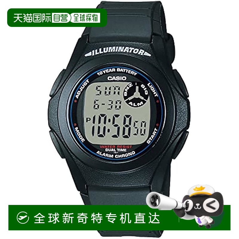【日本直邮】卡西欧 手表 男款 日常生活防水黑色F-200W-1AJH