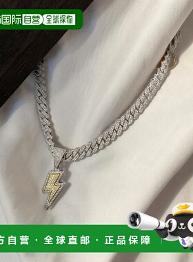 日本直邮WEGO 男装 闪电扑克吊坠 施华洛世奇元素项链 MO26SS12SG