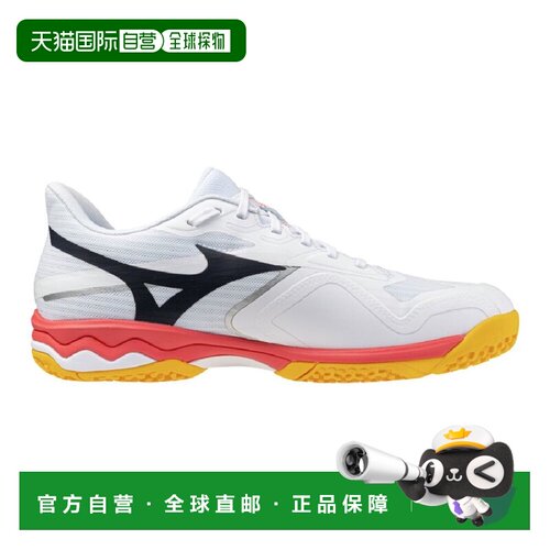 日本直邮Mizuno/美津浓 61GB251860 男款 网球鞋 白色×橙色 Mizu