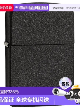 【日本直邮】ZIPPO之宝打火机BlackCrackle磨砂黑色1941年复刻版