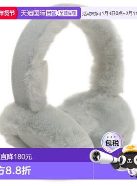 日本直邮UGG 羊皮刺绣耳罩灰色女士UGG 20955 GMS