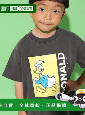 1h可退 日本直邮LOWRYS FARM 儿童款DISNEY角色印花宽松T恤 32498