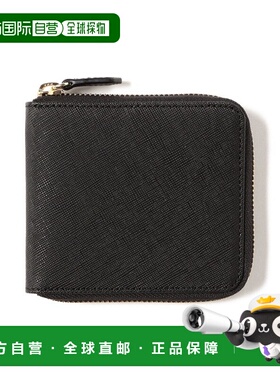 1h可退 日本直邮BEAMS HEART 男士圆形钱包 采用压纹处理的Saffia