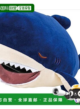 【日本直邮】Livheart鲨鱼玩偶蓝白色柔软舒适摆件35cm 68842-63