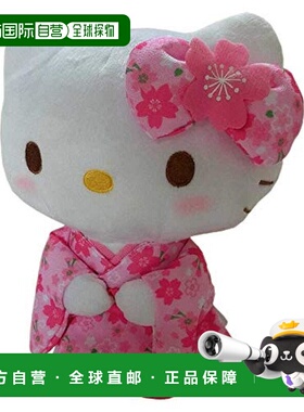 【日本直邮】Pickles the frog三丽鸥Hello Kitty樱花和服玩偶小