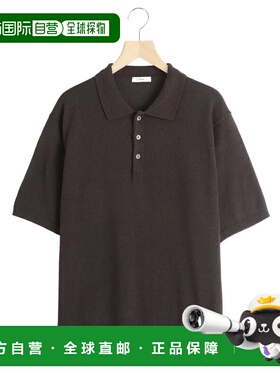 日本直邮ATON 男士 棉纸混纺半袖针织Polo衫 KRAGLM0202