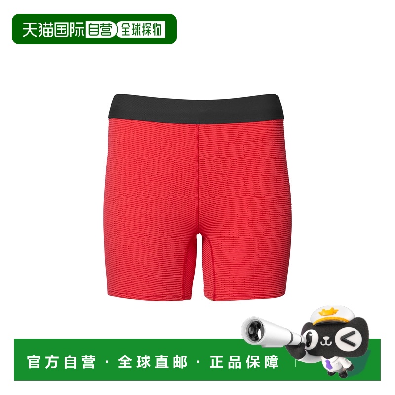 日潮跑腿ON昂跑 女士 Pace 紧身短裤 Red XS 1wf1010跑步网眼
