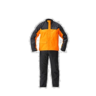 【日本直邮】雅马哈 摩托车雨衣套装 双层防水 橙色 S 90792-R055