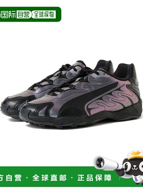 1h可退 日本直邮PUMA 彪马 男士金属色跑步鞋 INHALE系列 黑色灰