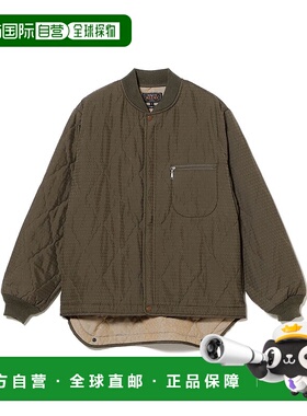 1h可退 日本直邮BEAMS PLUS 男装 放松版型 六边形提花尼龙绗缝夹