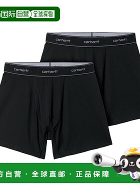 日本直邮Carhartt WIP SS22 Cotton Trunks Black 腰部Logo提花平