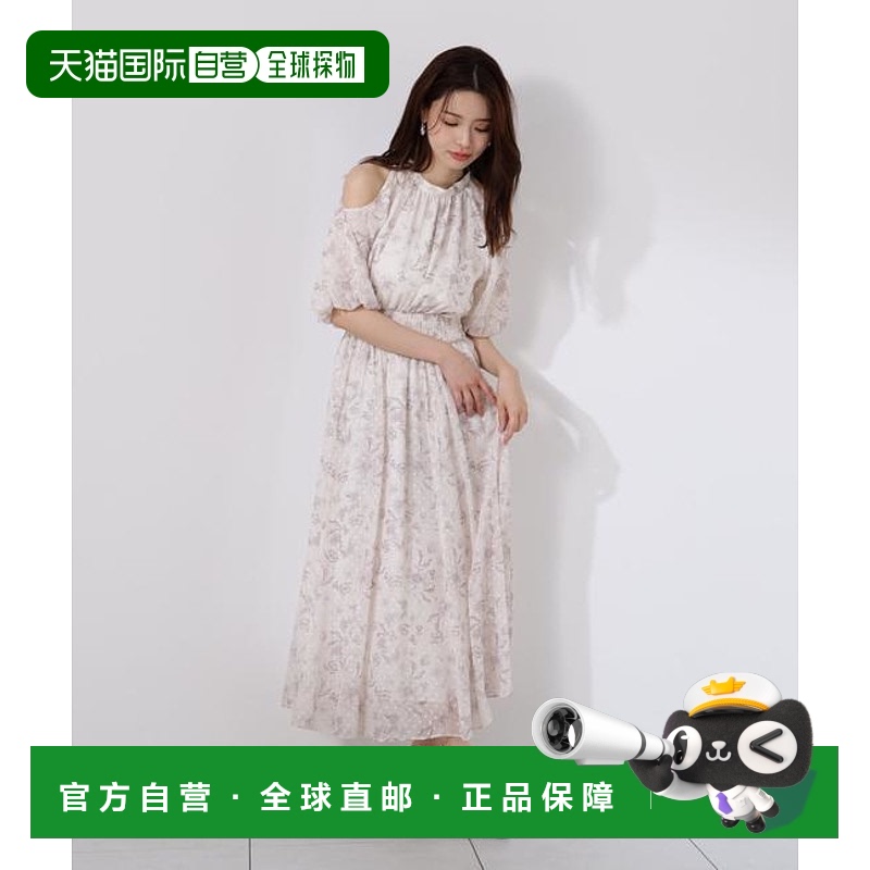 1h可退 日本直邮PROPORTION BODY DRESSING 露肩花朵连衣裙