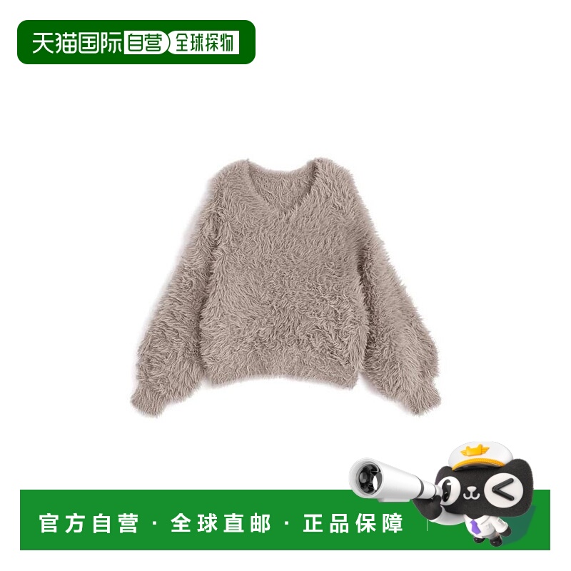 日本直邮日潮 GRLV领毛绒针织上衣fo2174毛衣针织衫