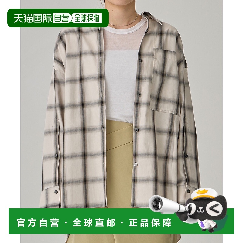 1h可退 日本直邮PUBLIC TOKYO 女士大口袋圆摆衬衫 164500003