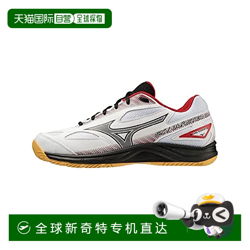 【日本直邮】Mizuno美津浓 羽毛球鞋 初级款 白黑红27.0cm3E 71GA