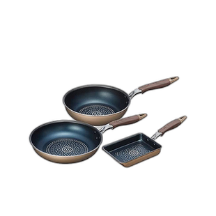 【日本直邮】Wahei Freiz和平炒锅E套香槟色深型13x18cm MB-2398