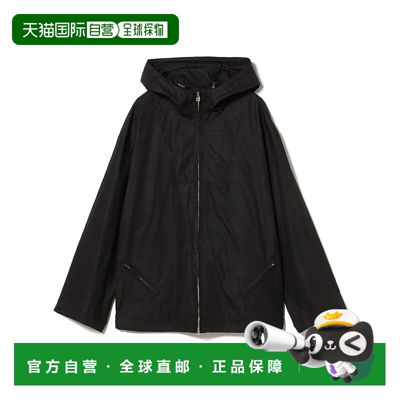 1h可退 日本直邮BIBLIOTHERK 男装 柿涩工艺 宽松连帽夹克 背面扣