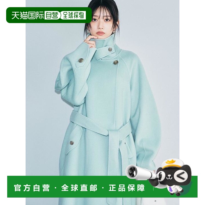 1h可退 日本直邮Lily Brown 单排扣翻领双面呢大衣