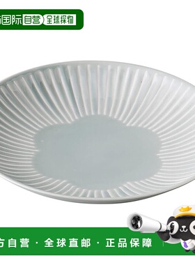 【日本直邮】Hasami ware Hanafuwari 大盘 盘子 碟子 大号 灰色