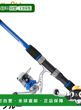 日本直邮Smile Ship 多功能青少年钓鱼竿套装180 厘米蓝色移动式