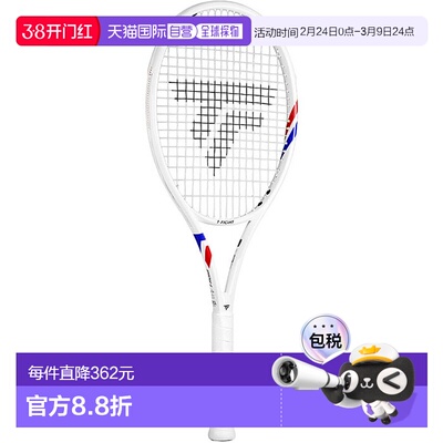 日本直邮Tecnifibre 男士女士青少年 T-FIGHT 255 网球拍 预穿线