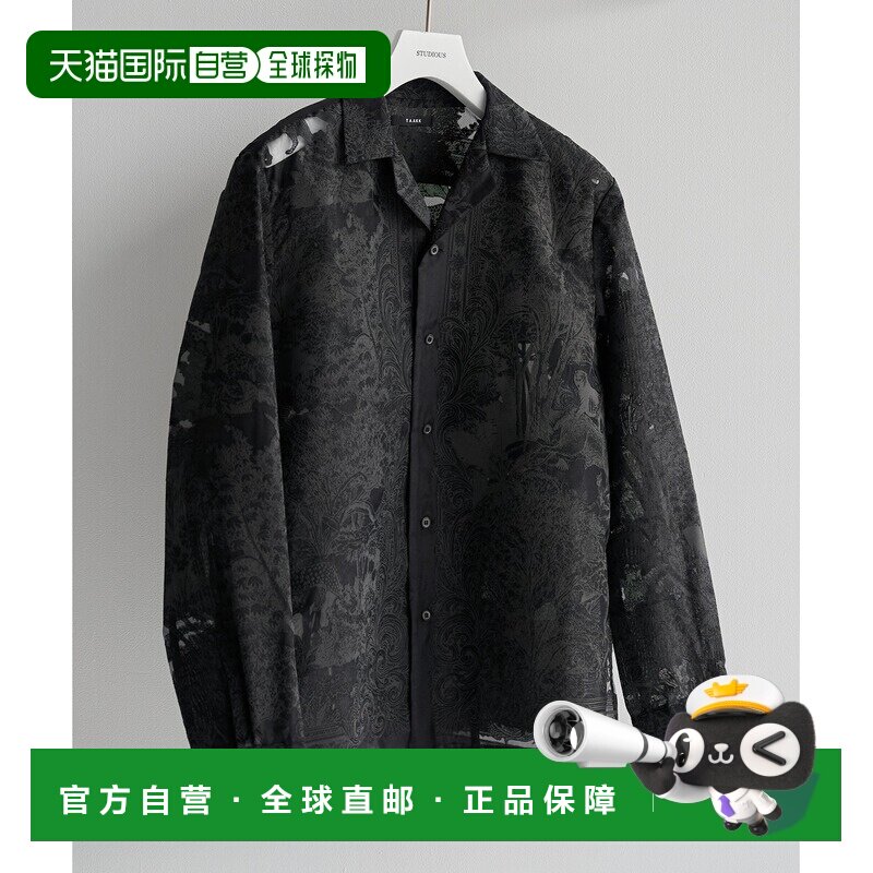 日本直邮TAAKK 男装 长袖印花衬衫 法式托尔德茹伊提花设计 11630图片