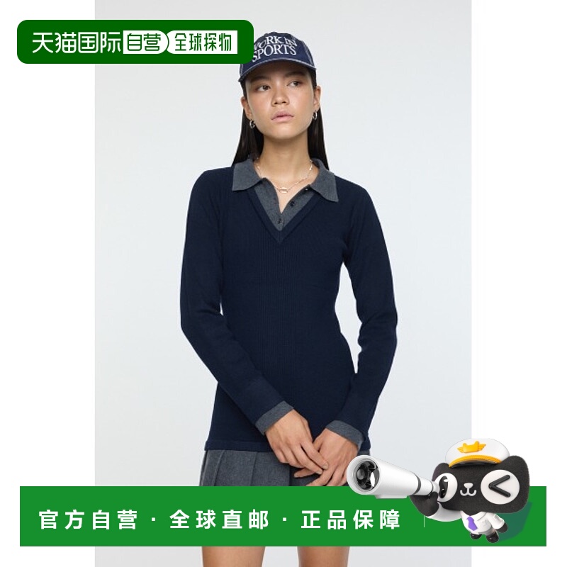 1h可退 日本直邮MOUSSY 女装 A字廓形 修身显瘦针织迷你连衣裙 01