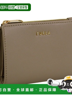 日本直邮Furla 女款钱包 两折钱包 皮革 灰色 CLASSIC S BI-FOLD