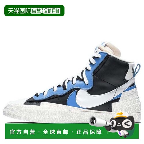 日本直邮Nike/耐克Blazer black blue解构中帮板鞋男女同款 BV007