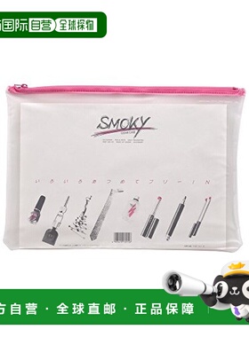 【日本直邮】Lihit Lab 透明收纳包Smoky A4 桃粉 F267