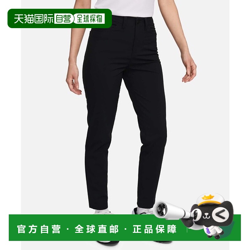 日本直邮Nike Tour Repel 纯色拉链中腰休闲裤 耐克卫裤 女款黑色