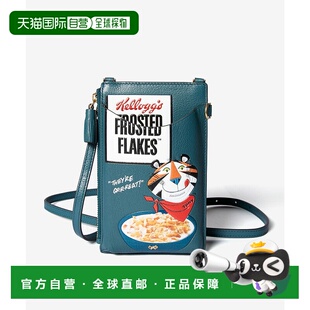 日本直邮Anya Hindmarch 拉链手机袋带磨砂亮片亮片卡普拉色 5050