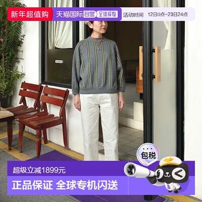 1h可退 日本直邮45R 针织提花蝙蝠袖卫衣