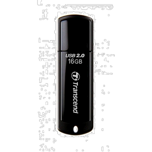 【日本直邮】创见Transcend U盘USB储存器16GB USB2.0带盖黑色