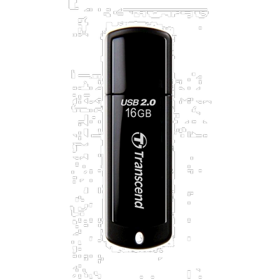 【日本直邮】创见Transcend U盘USB储存器16GB USB2.0带盖黑色