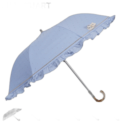 日本直邮JILL STUART JILLSTUART晴雨两用折叠雨伞防紫外线荷叶边